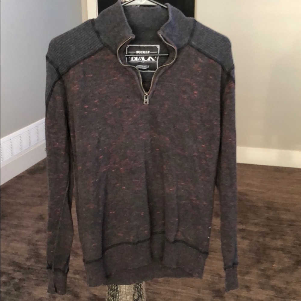 Buckle Black 1/4 zip sweater